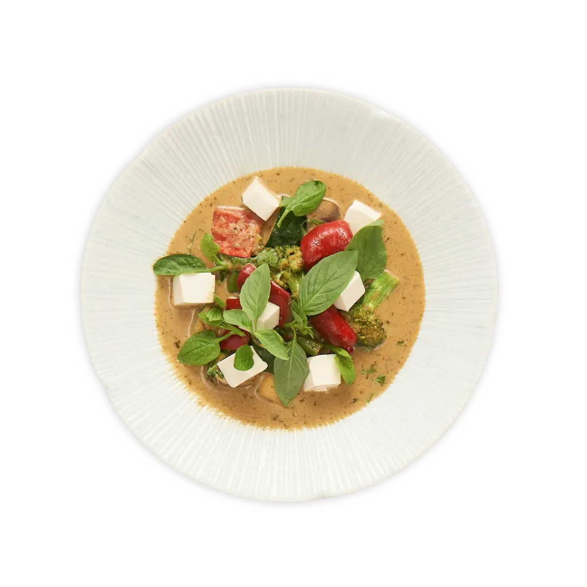 Green curry s tofu