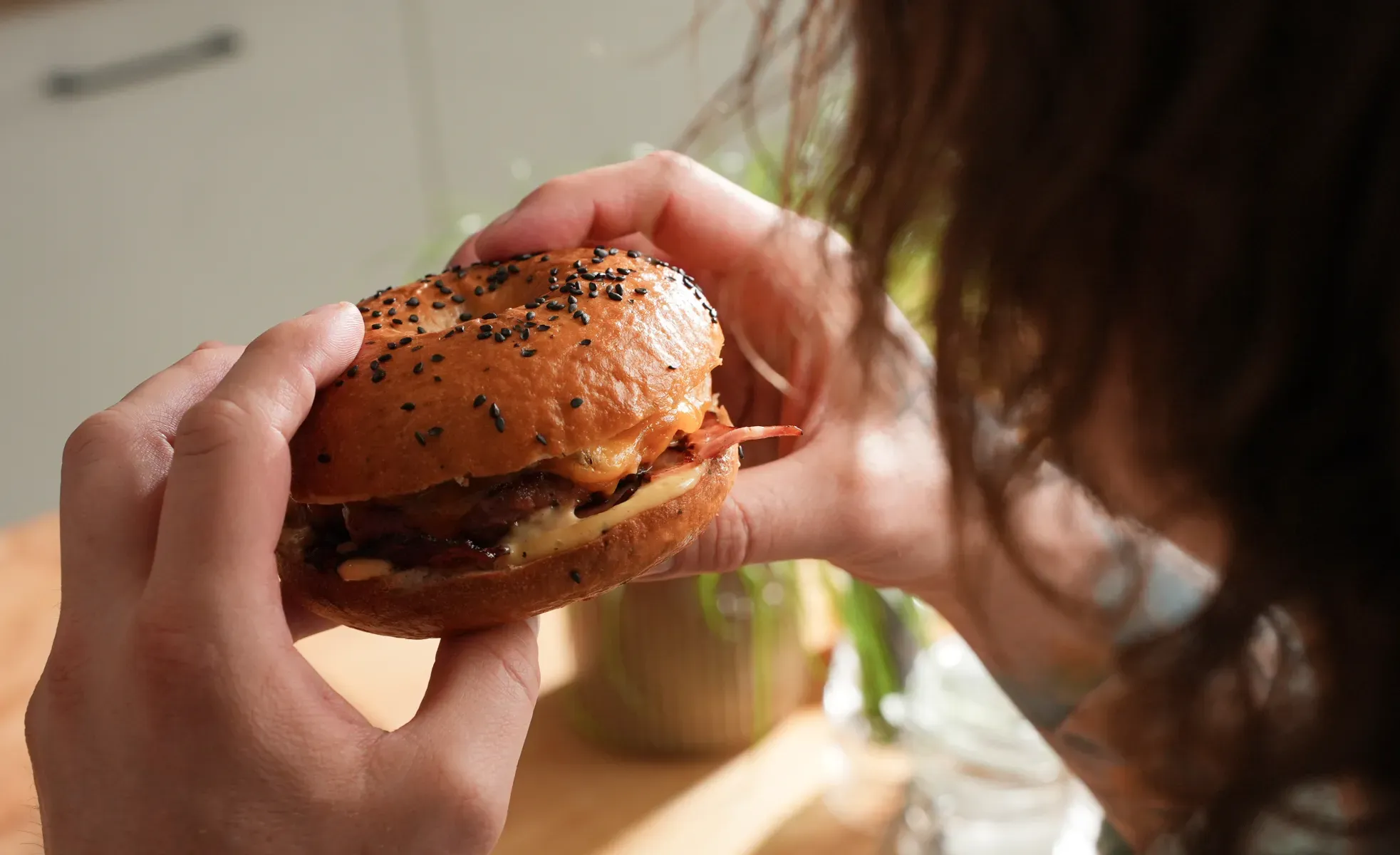 Vepřový bagel