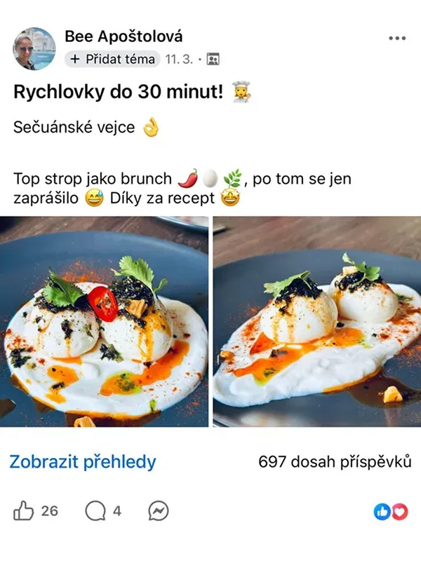Recenze z Facebooku