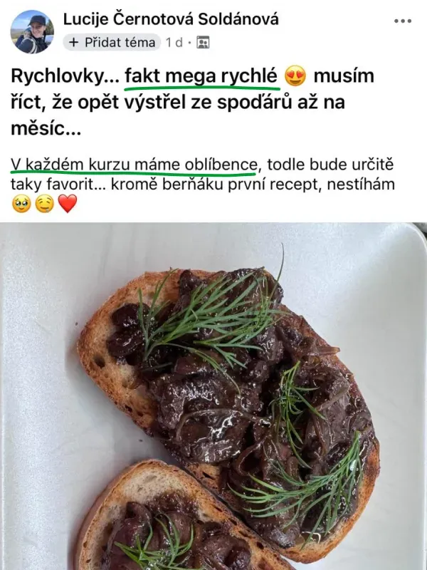 Recenze z Facebooku